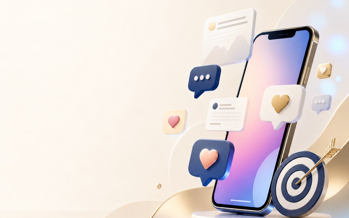 Sosyal Medya ve Meta Ads hizmetini temsil eden görsel