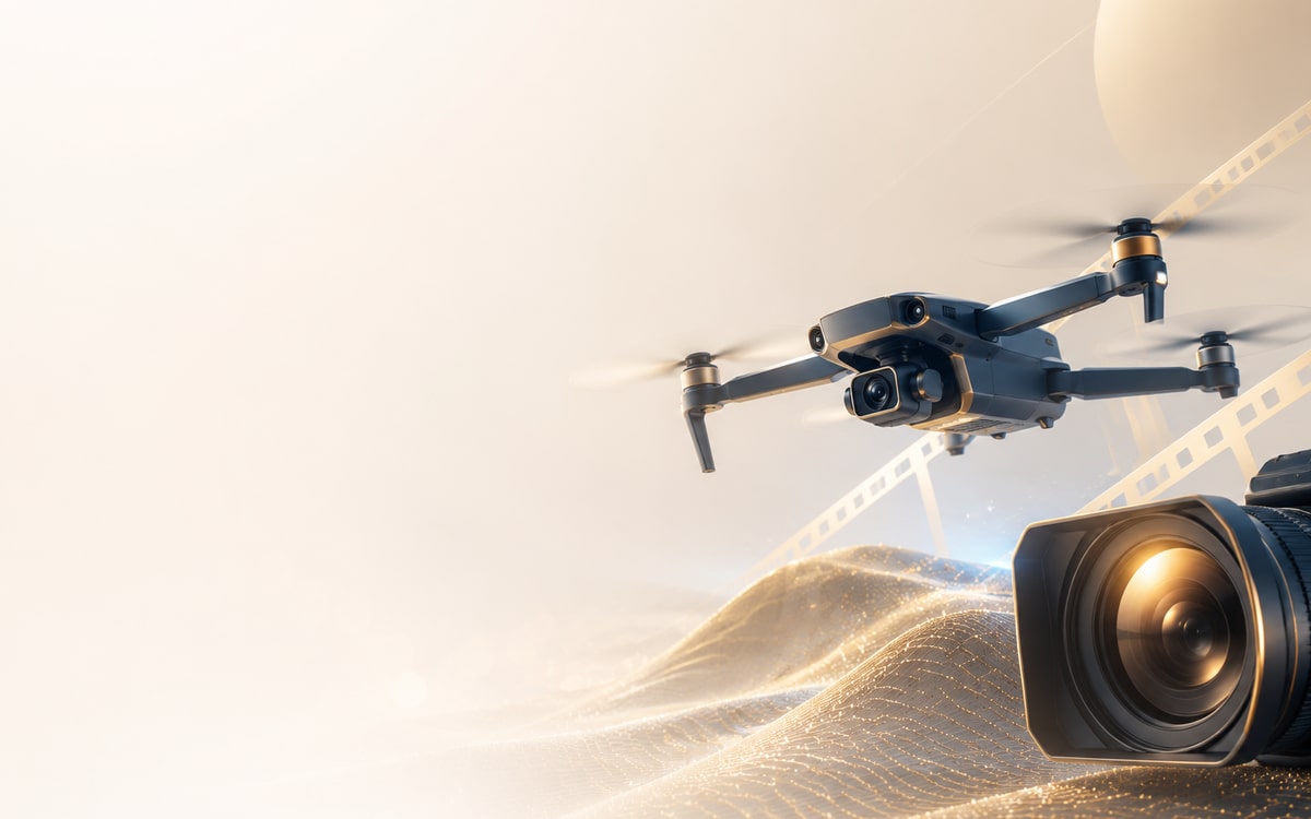 Drone ve Tanıtım Filmi hizmetini temsil eden görsel